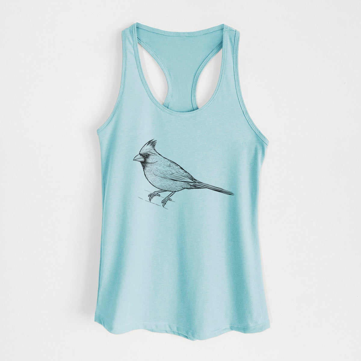 Northern Cardinal - Cardinalis cardinalis - Women's Racerback Tanktop