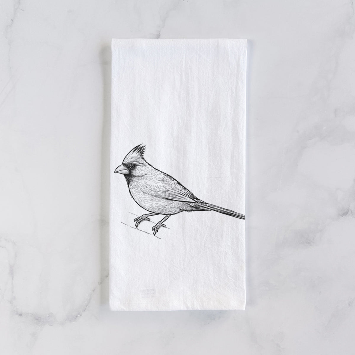 Northern Cardinal - Cardinalis cardinalis Tea Towel