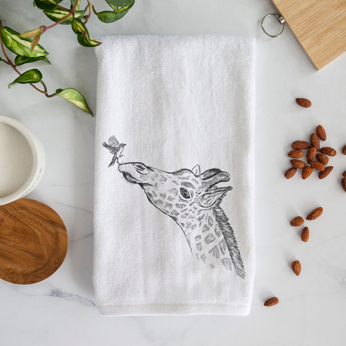 Northern Giraffe - Giraffa camelopardalis Premium Decorative Hand Towel