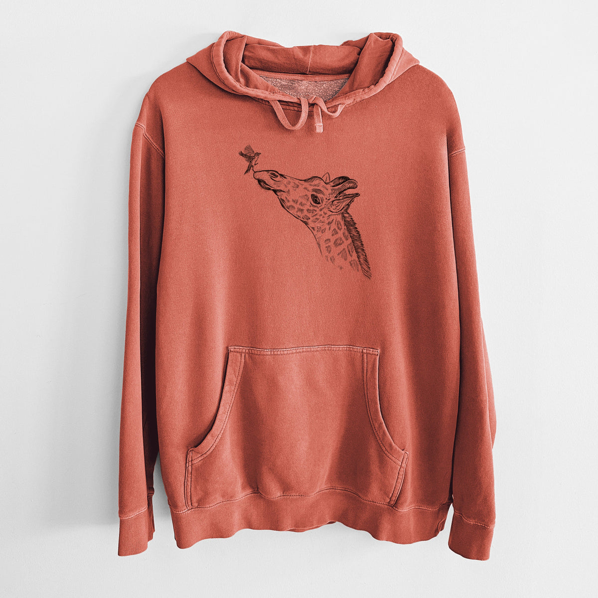 Northern Giraffe - Giraffa camelopardalis - Unisex Pigment Dyed Hoodie