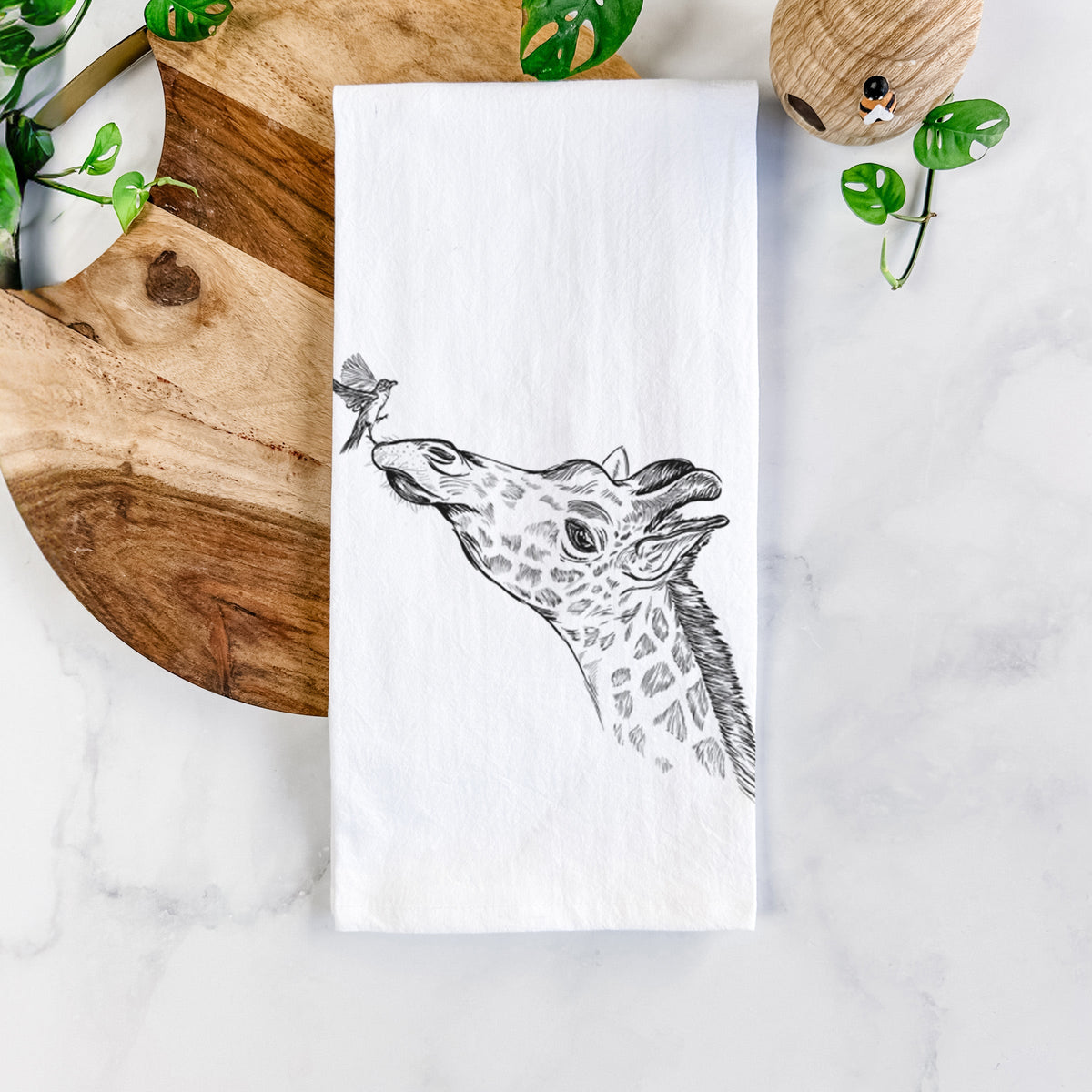 Northern Giraffe - Giraffa camelopardalis Tea Towel