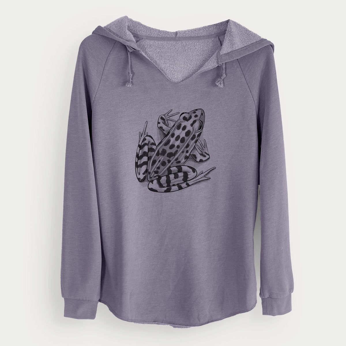 Northern Leopard Frog - Lithobates pipiens - Cali Wave Hooded Sweatshirt