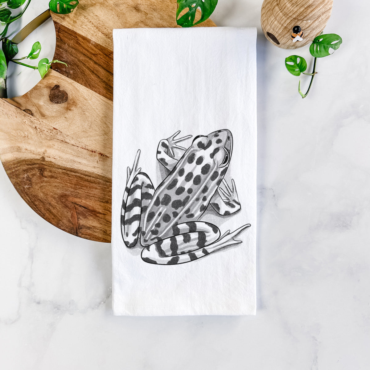 Northern Leopard Frog - Lithobates pipiens Tea Towel