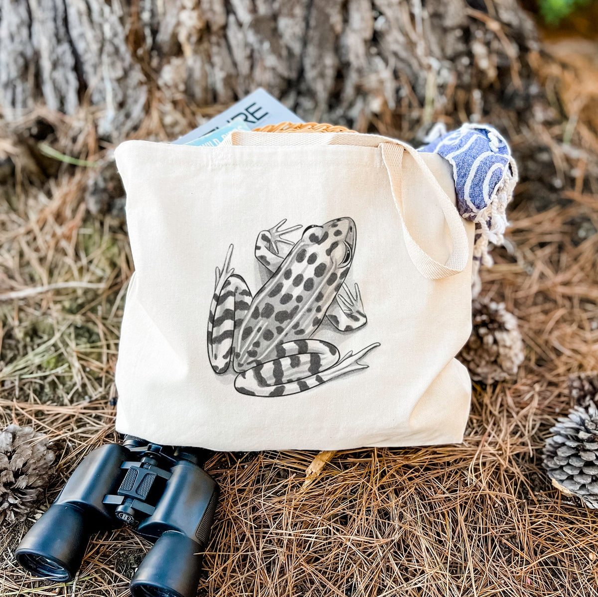 Northern Leopard Frog - Lithobates pipiens - Tote Bag