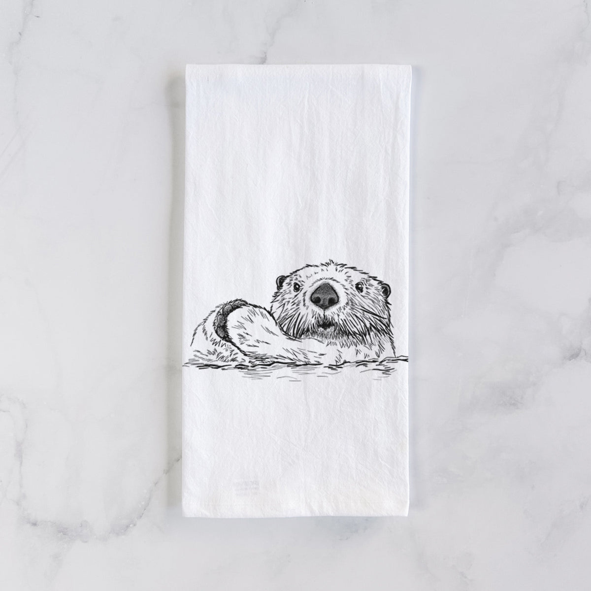 Northern Sea Otter - Enhydra lutris kenyoni Tea Towel