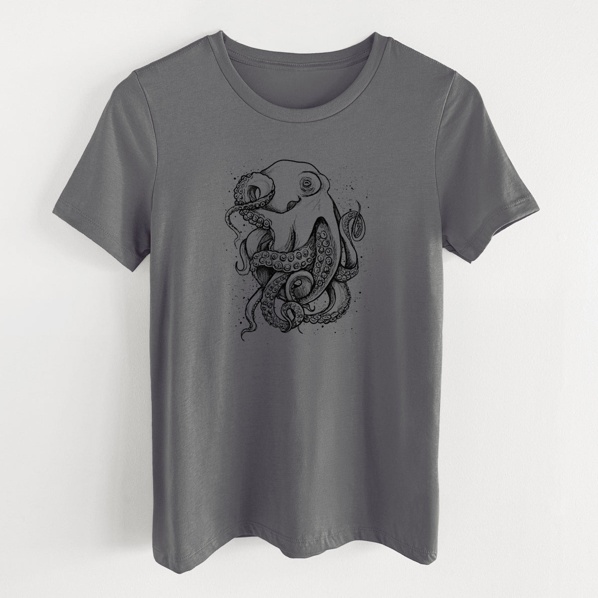 Octopus Vulgaris - Common Octopus - Women's Lightweight Relaxed Fit 100% Cotton Crewneck