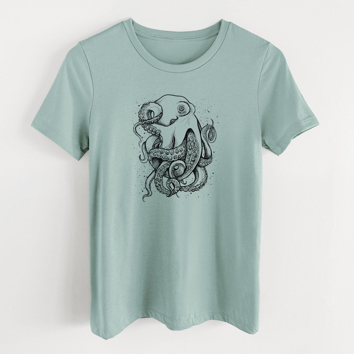Octopus Vulgaris - Common Octopus - Women's Lightweight Relaxed Fit 100% Cotton Crewneck