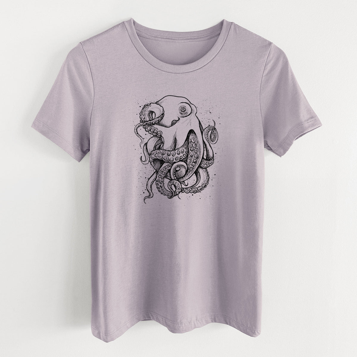 Octopus Vulgaris - Common Octopus - Women's Lightweight Relaxed Fit 100% Cotton Crewneck