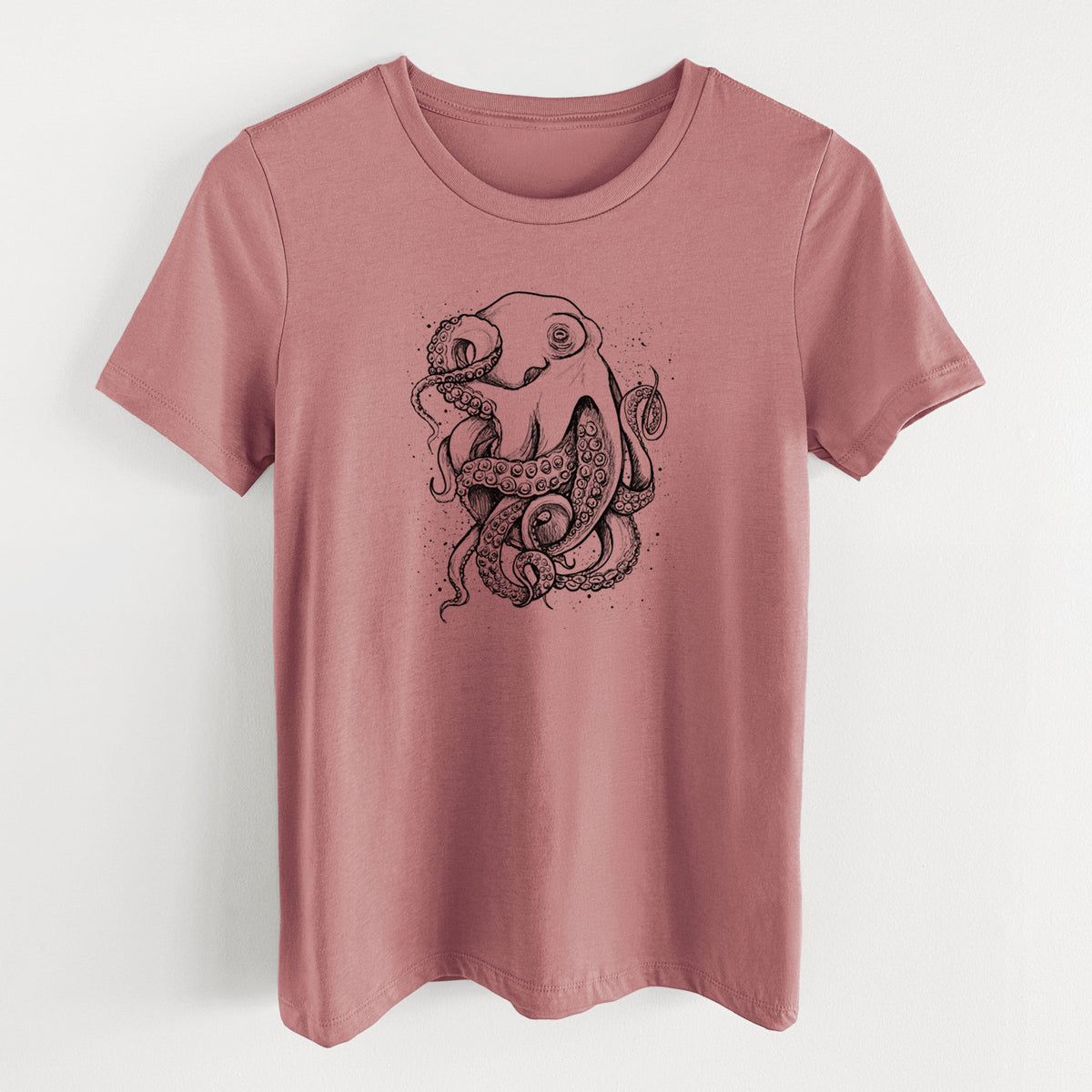 Octopus Vulgaris - Common Octopus - Women's Lightweight Relaxed Fit 100% Cotton Crewneck