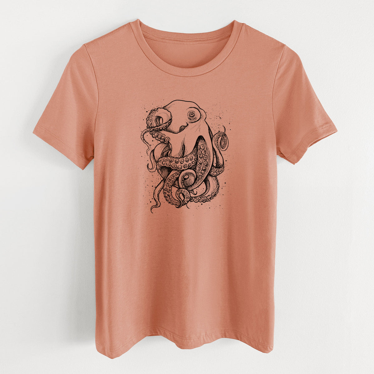 Octopus Vulgaris - Common Octopus - Women's Lightweight Relaxed Fit 100% Cotton Crewneck