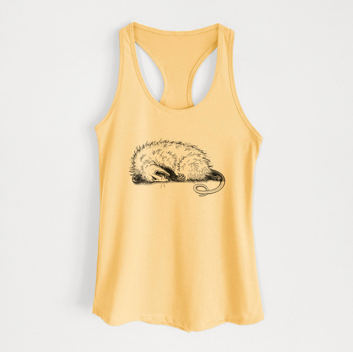 Opossum Playing Dead - Women's Racerback Tanktop