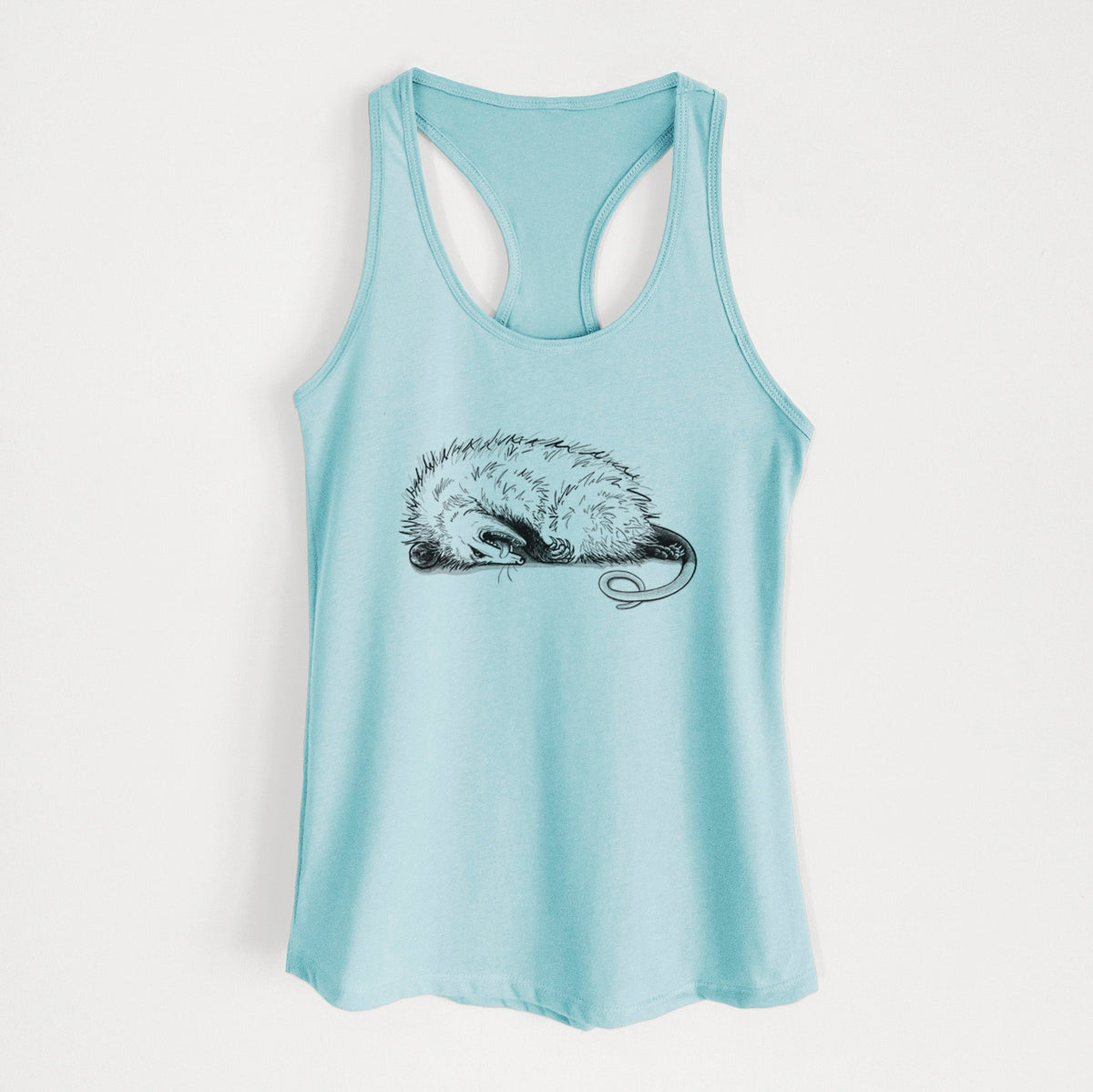 Opossum Playing Dead - Women's Racerback Tanktop