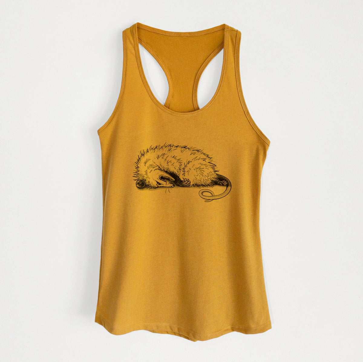 Opossum Playing Dead - Women's Racerback Tanktop