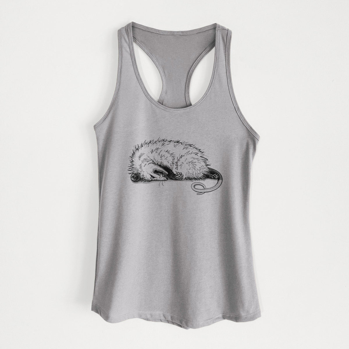 Opossum Playing Dead - Women's Racerback Tanktop