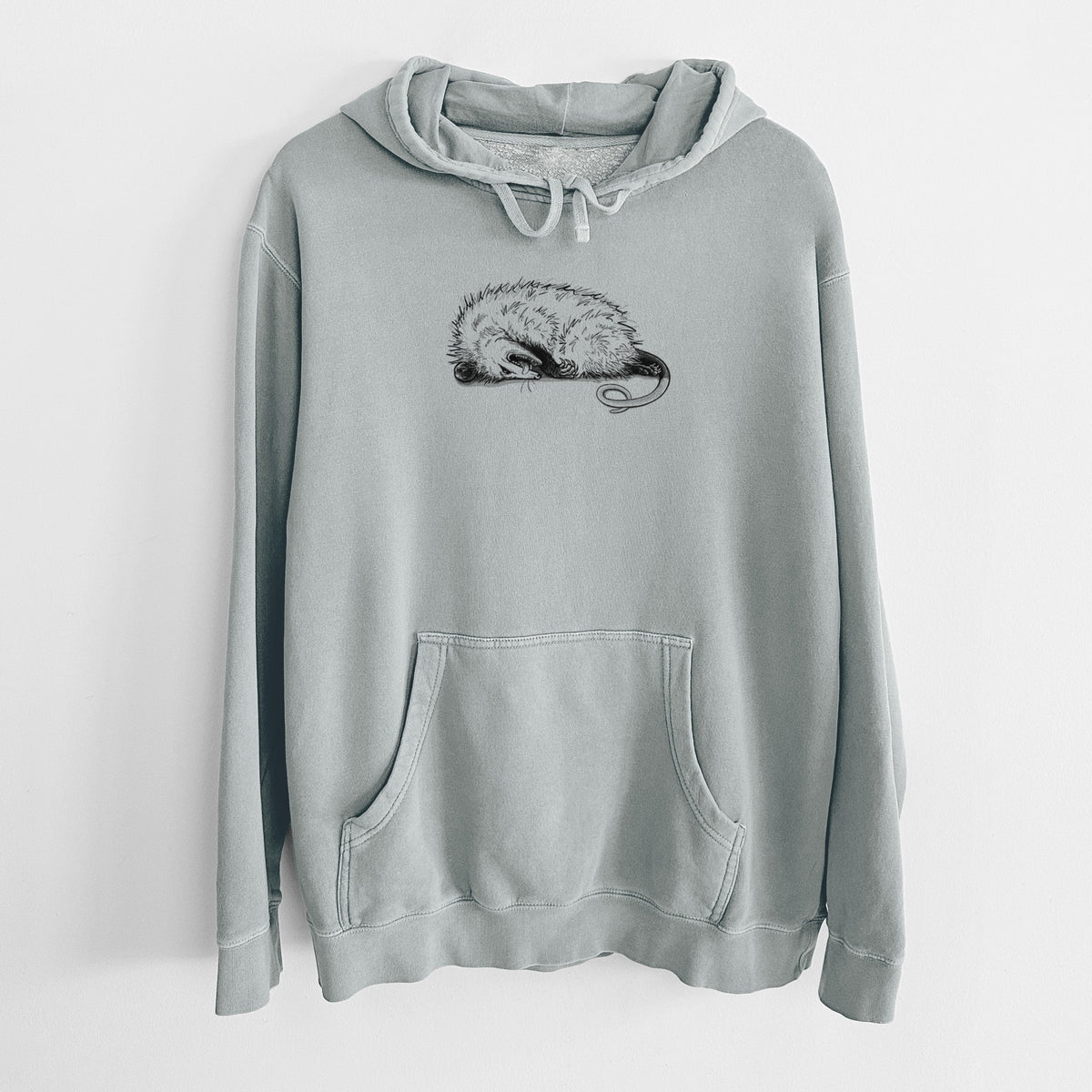 Opossum Playing Dead - Unisex Pigment Dyed Hoodie