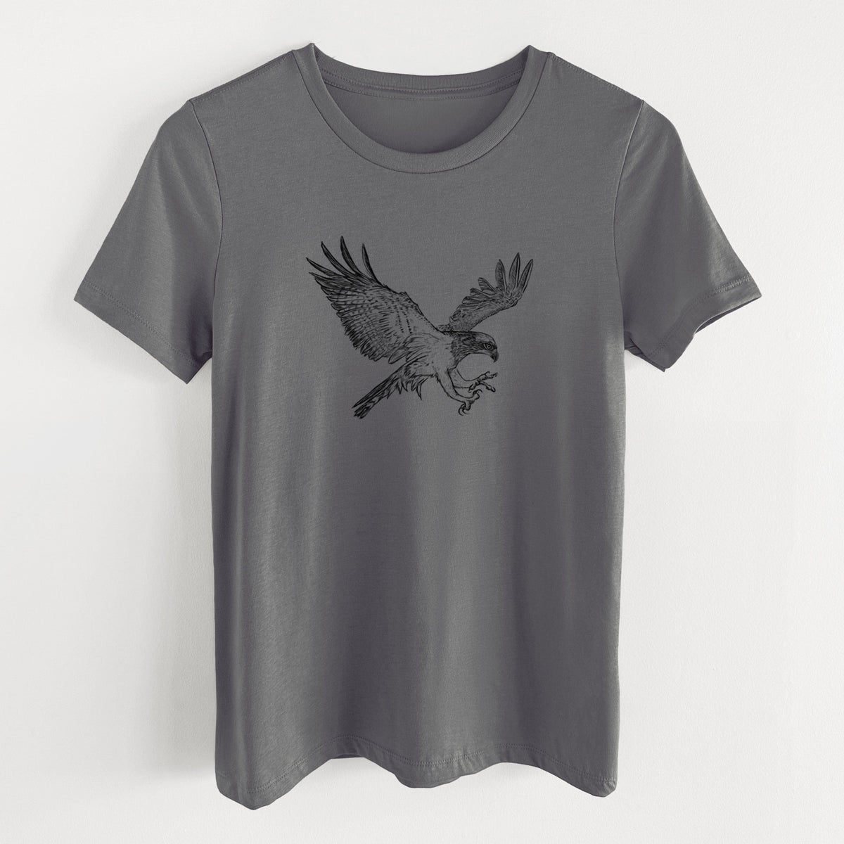 Osprey - Pandion haliaetus - Women's Lightweight Relaxed Fit 100% Cotton Crewneck