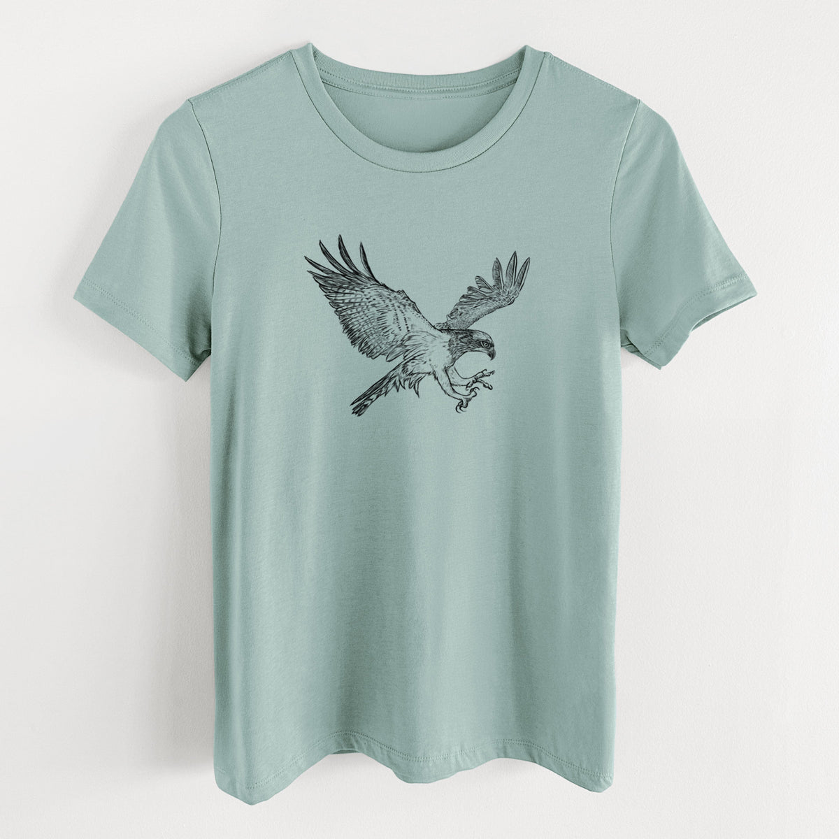 Osprey - Pandion haliaetus - Women's Lightweight Relaxed Fit 100% Cotton Crewneck