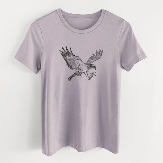 Osprey - Pandion haliaetus - Women's Lightweight Relaxed Fit 100% Cotton Crewneck