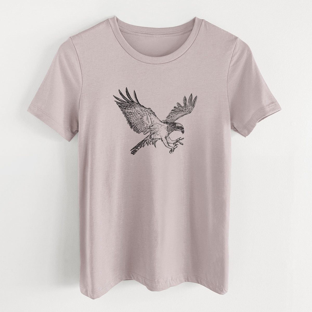 Osprey - Pandion haliaetus - Women's Lightweight Relaxed Fit 100% Cotton Crewneck