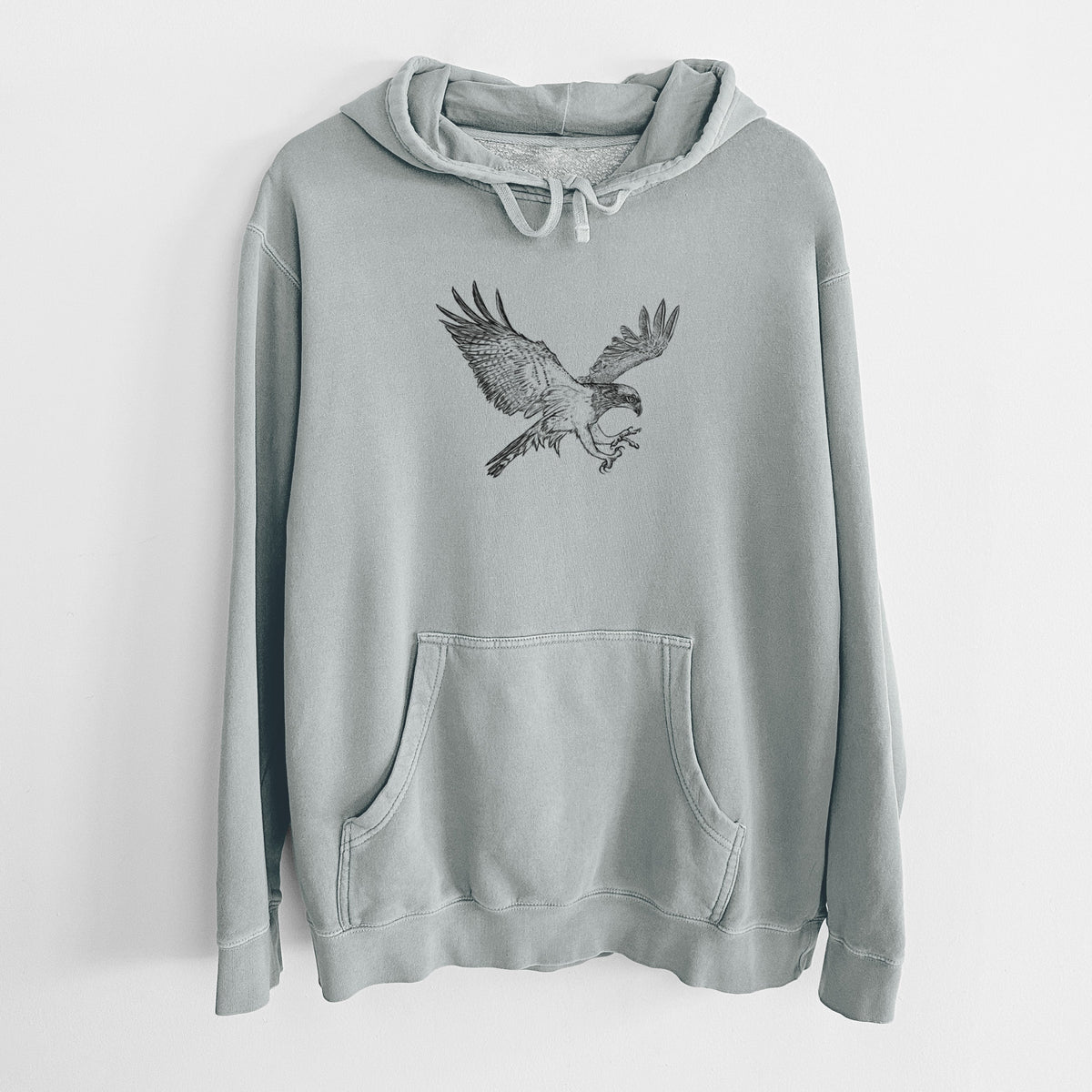 Osprey - Pandion haliaetus - Unisex Pigment Dyed Hoodie