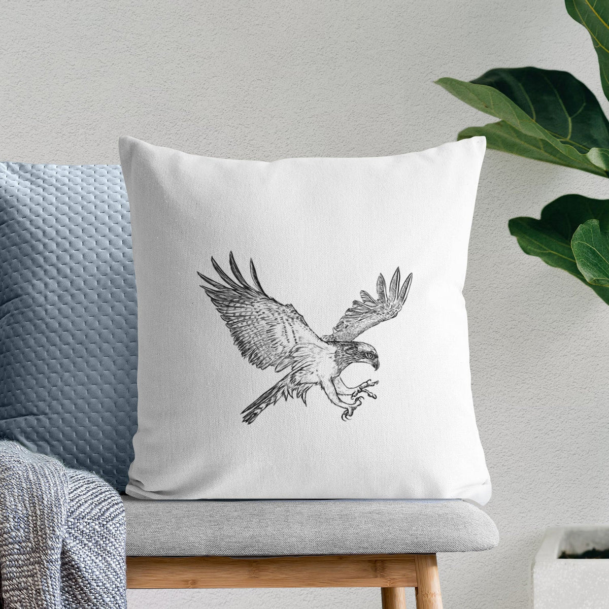 Osprey - Pandion haliaetus - Throw Pillow Cover