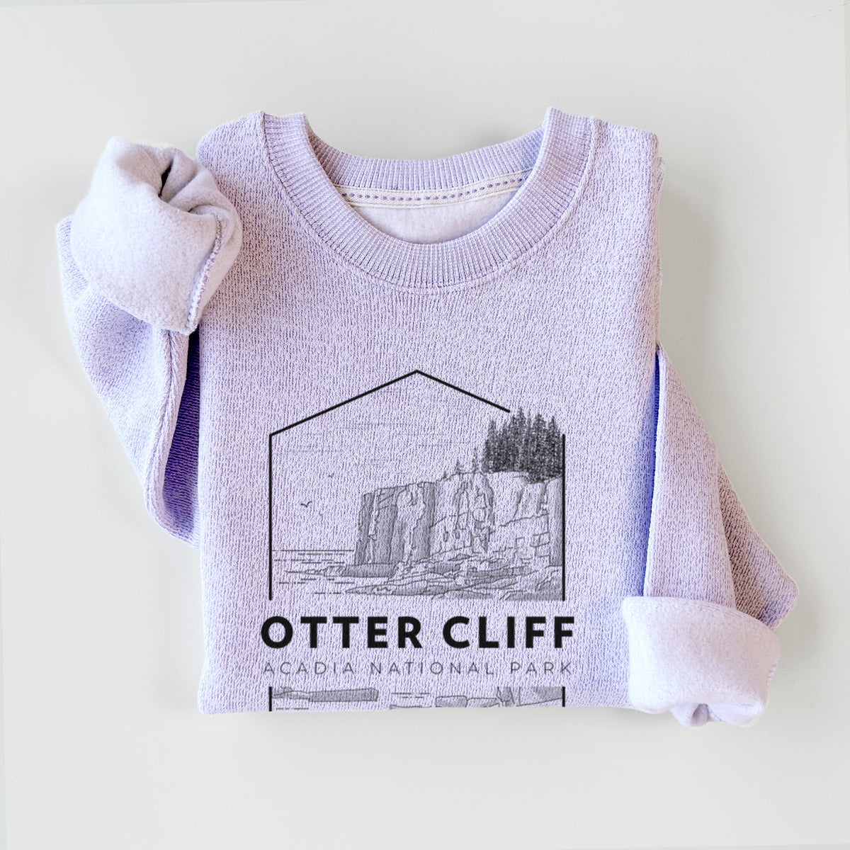 Otter Cliff - Acadia National Park - Knit Sweatshirt