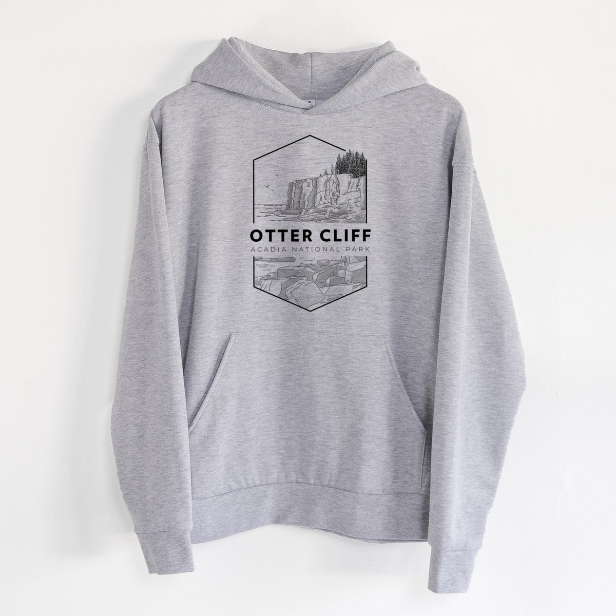 Otter Cliff - Acadia National Park  - Statement Midweight Hoodie