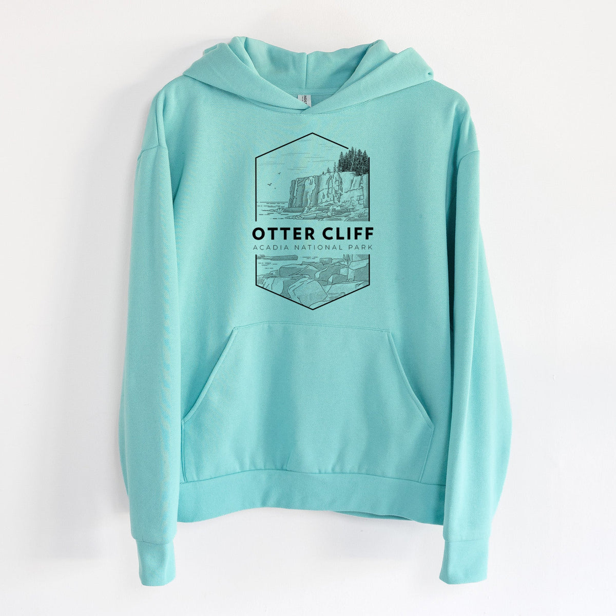 Otter Cliff - Acadia National Park  - Statement Midweight Hoodie