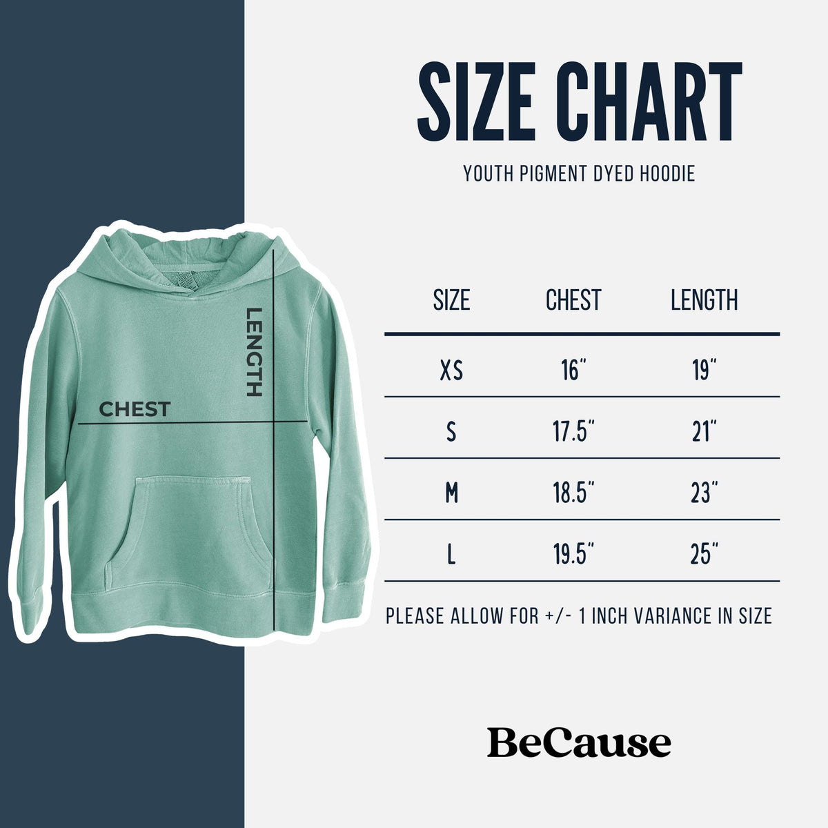 There's Still Time - Youth Pigment Dyed Hoodie