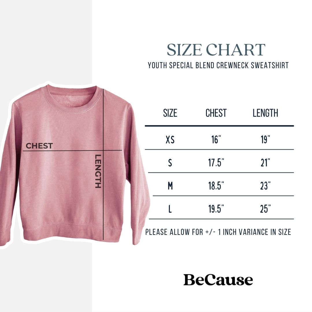 Shoebill Stork - Balaeniceps rex - Youth Lightweight Crewneck Sweatshirt