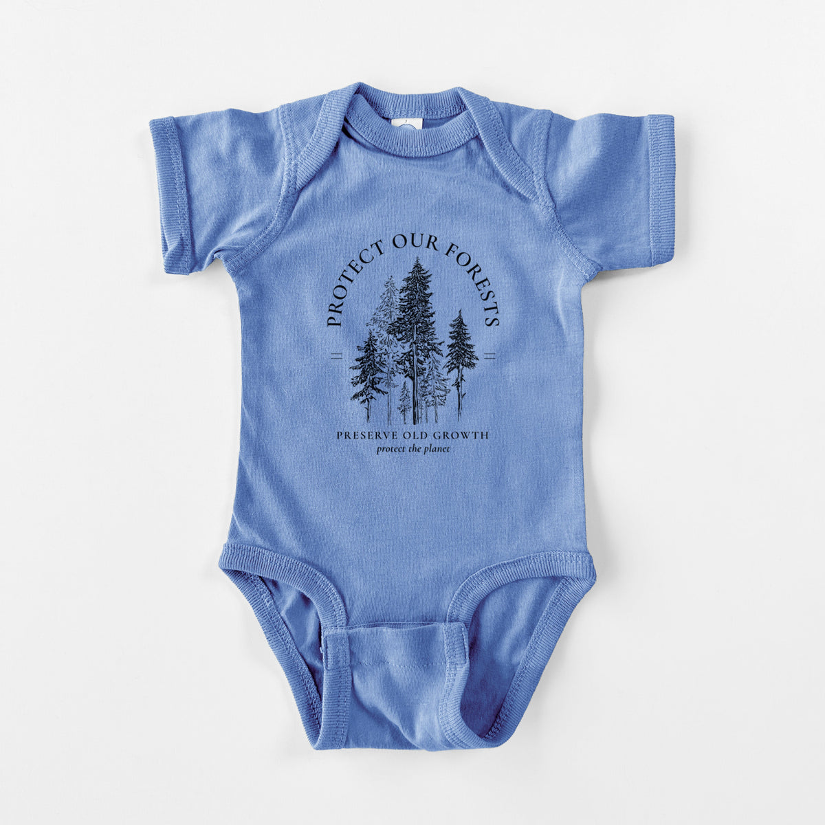 Protect our Forests - Preserve Old Growth - Baby Fine Jersey Bodysuit