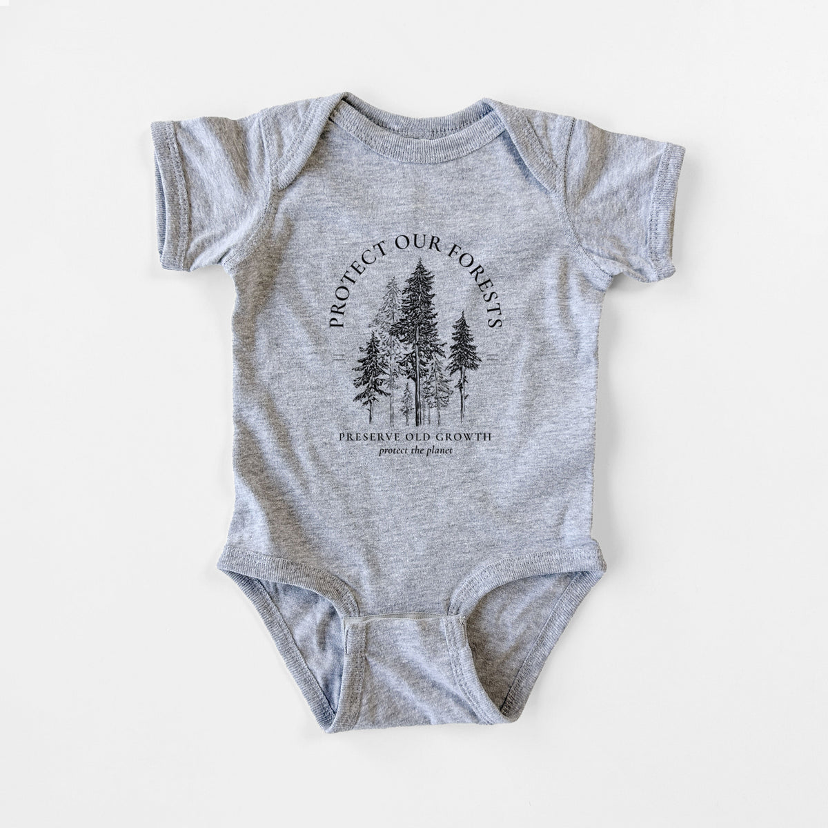 Protect our Forests - Preserve Old Growth - Baby Fine Jersey Bodysuit