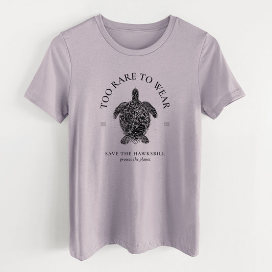 Too Rare to Wear - Save the Hawksbill - Women's Lightweight Relaxed Fit 100% Cotton Crewneck