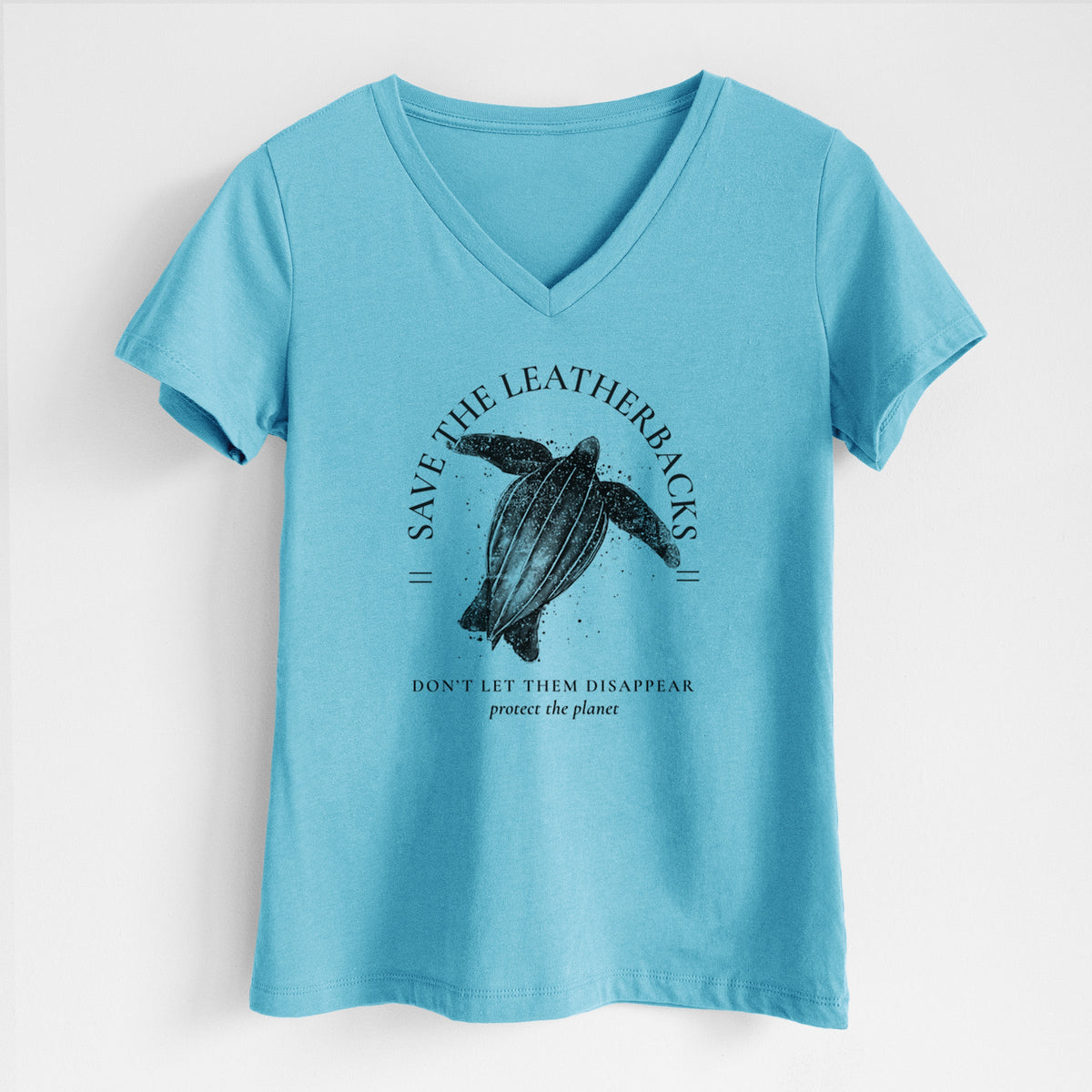 Save the Leatherbacks - Don't Let Them Disappear - Women's Lightweight Relaxed Fit 100% Cotton V-neck