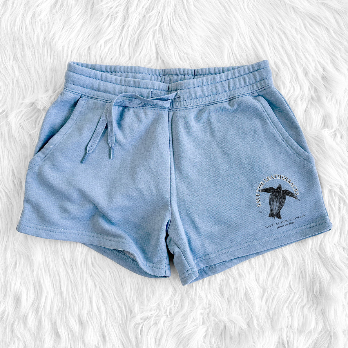 Save the Leatherbacks - Don't Let Them Disappear - Women's Cali Wave Shorts