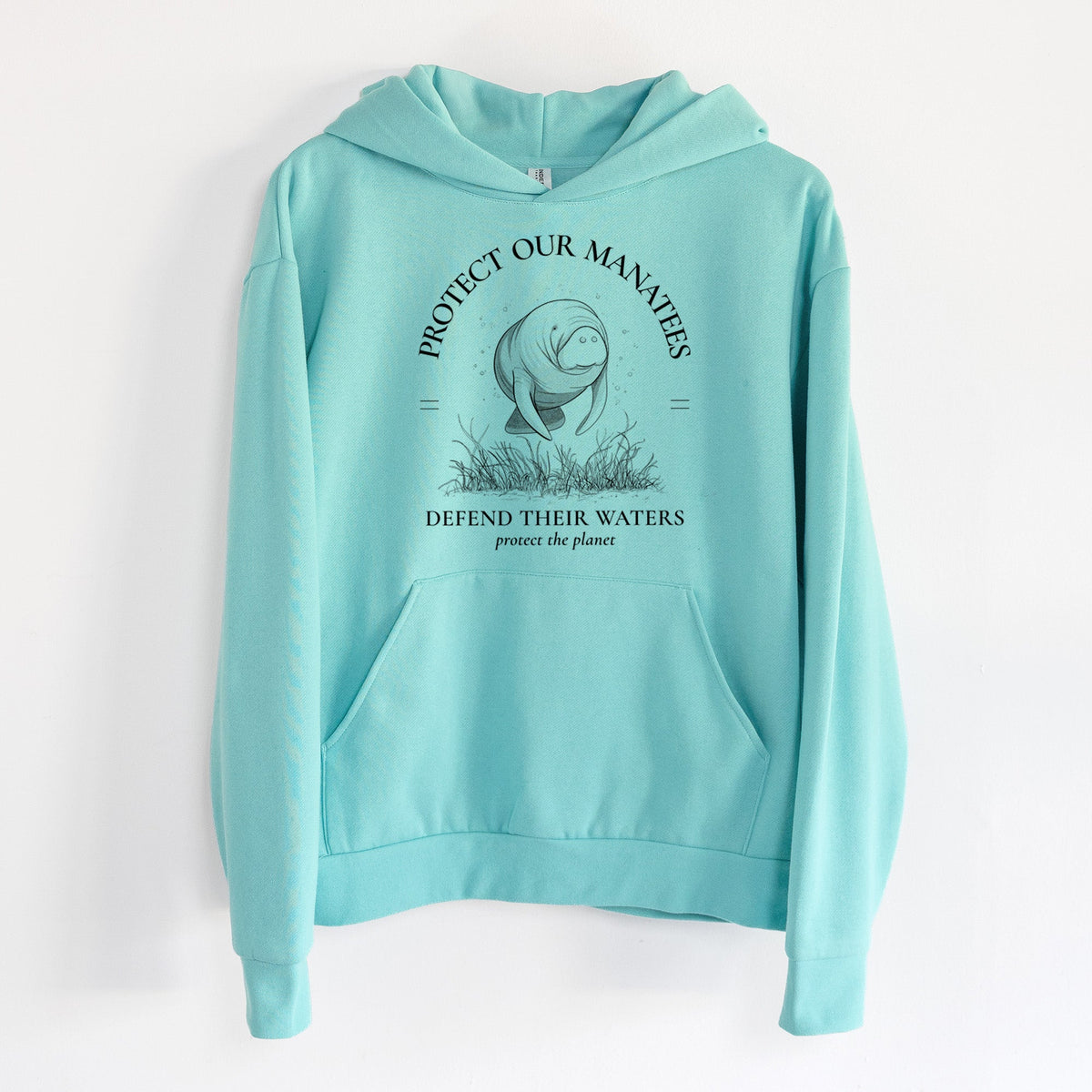 Protect The Manatees - Defend Their Waters  - Statement Midweight Hoodie