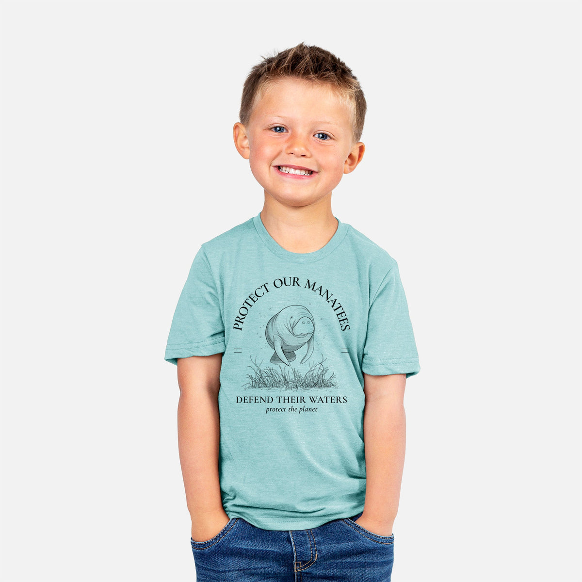 Protect The Manatees - Defend Their Waters - Toddler/Youth Shirt
