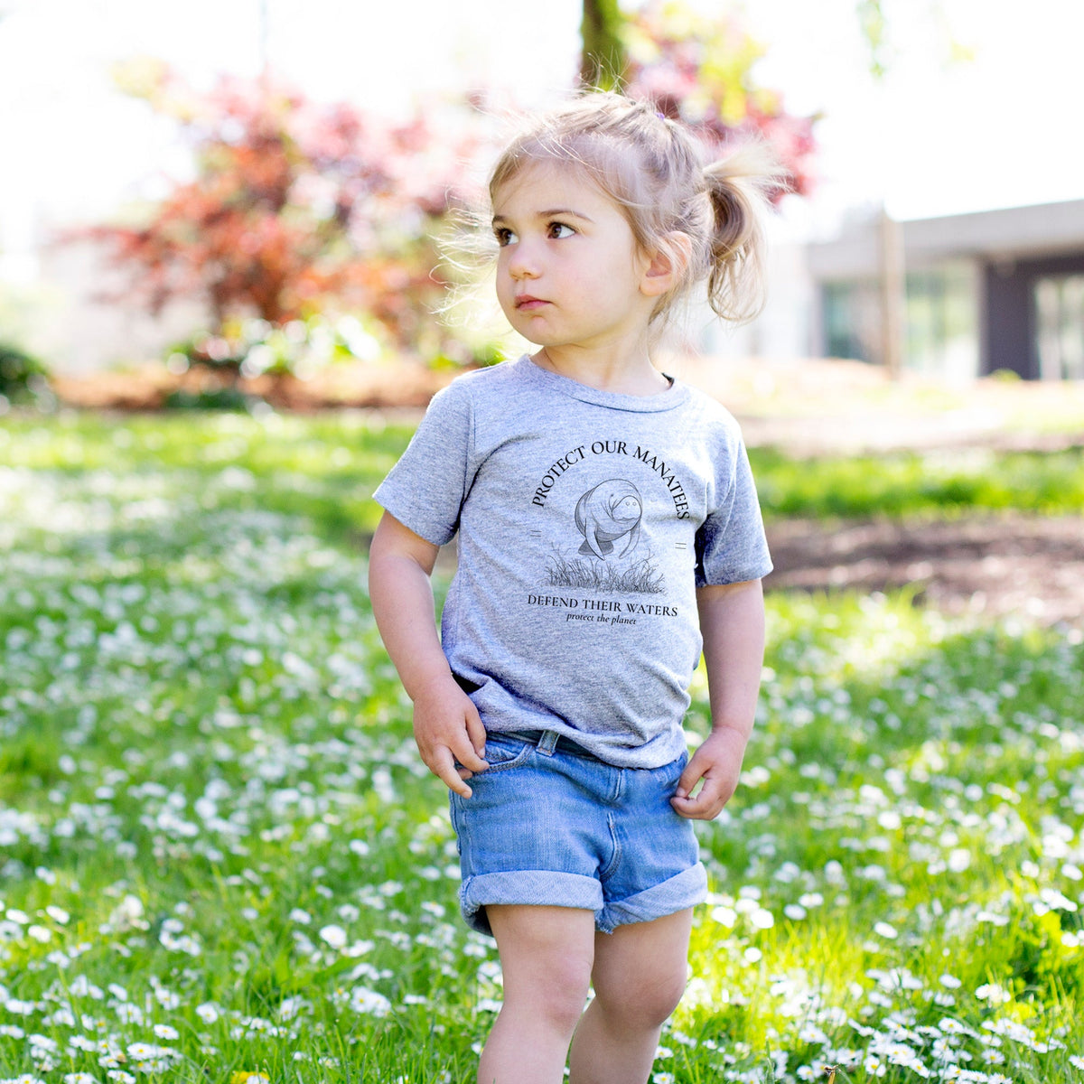 Protect The Manatees - Defend Their Waters - Toddler/Youth Shirt