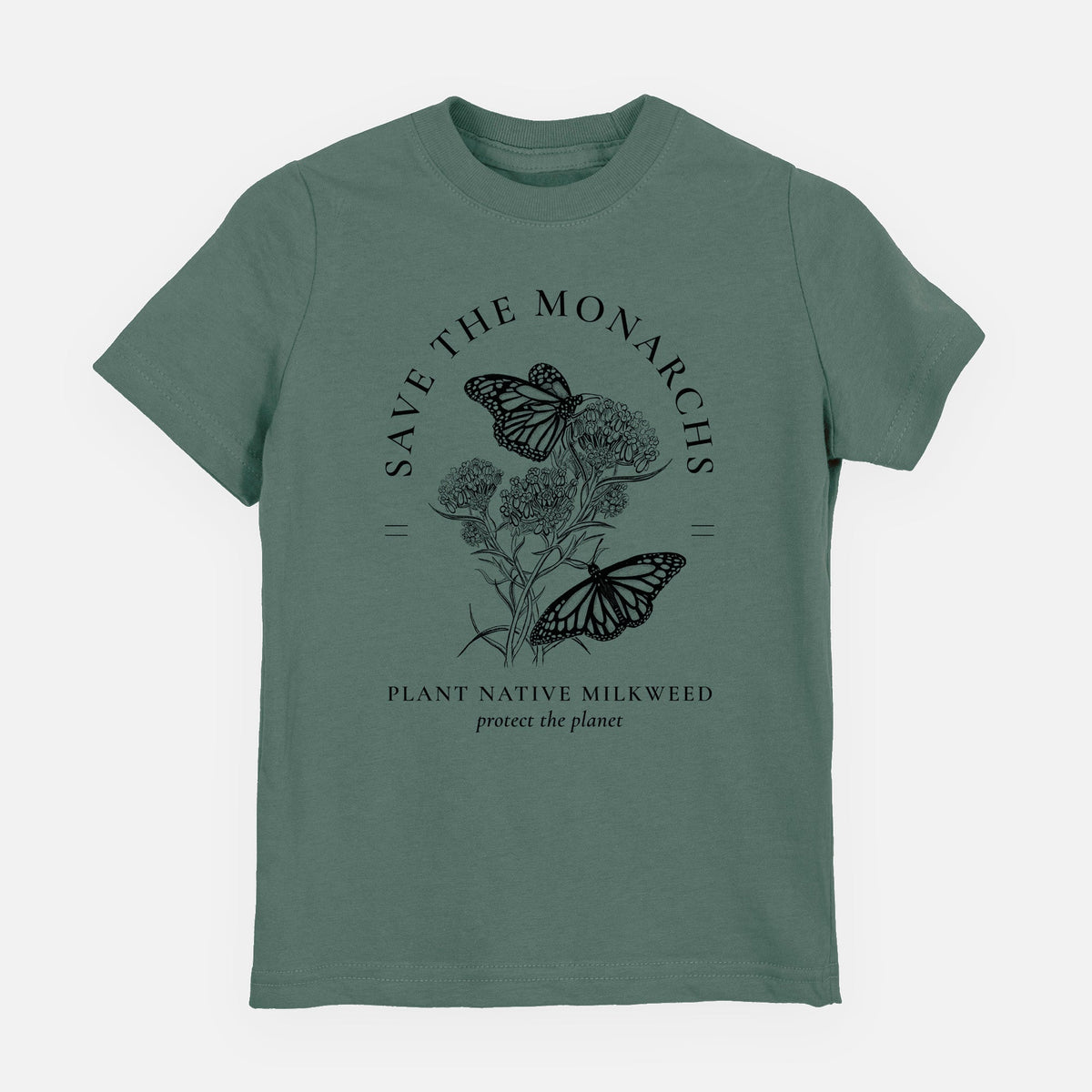 Save the Monarchs - Plant Native Milkweed - Toddler/Youth Shirt