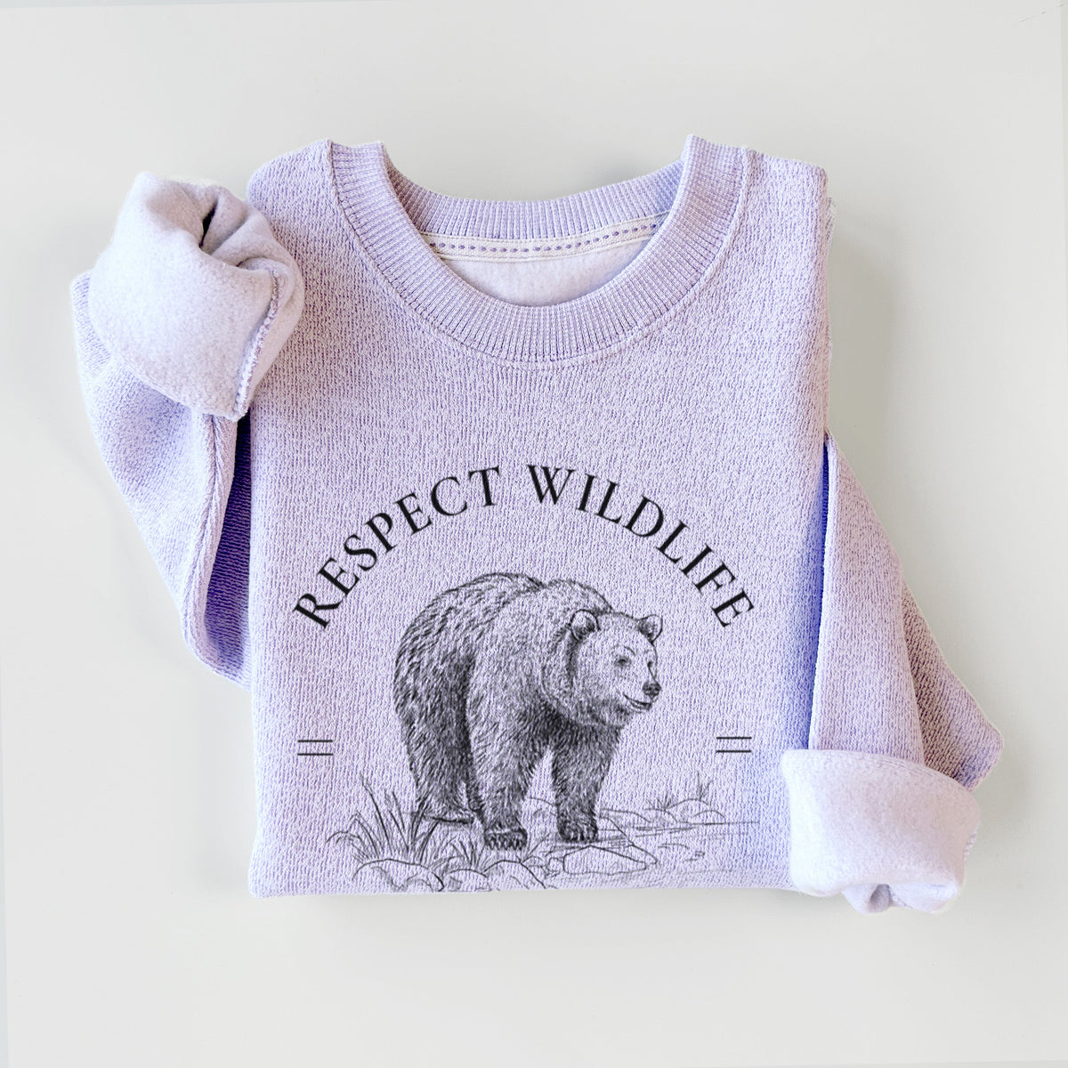 Respect Wildlife - Keep the Wilderness Wild - Knit Sweatshirt