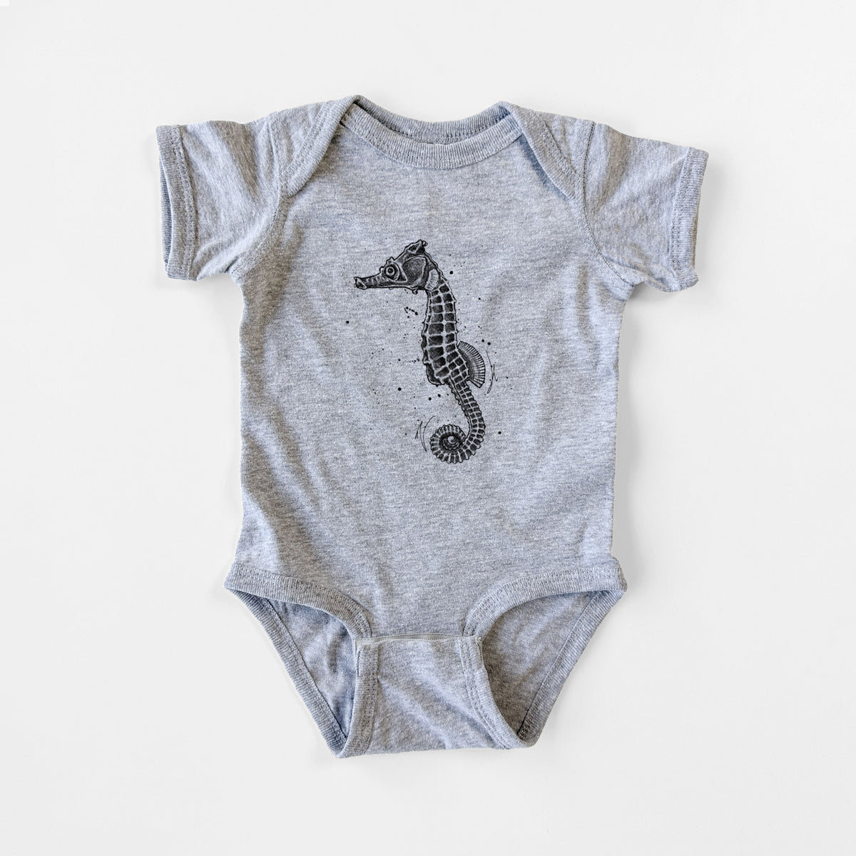 Hippocampus ingens - Pacific Seahorse - Baby Fine Jersey Bodysuit