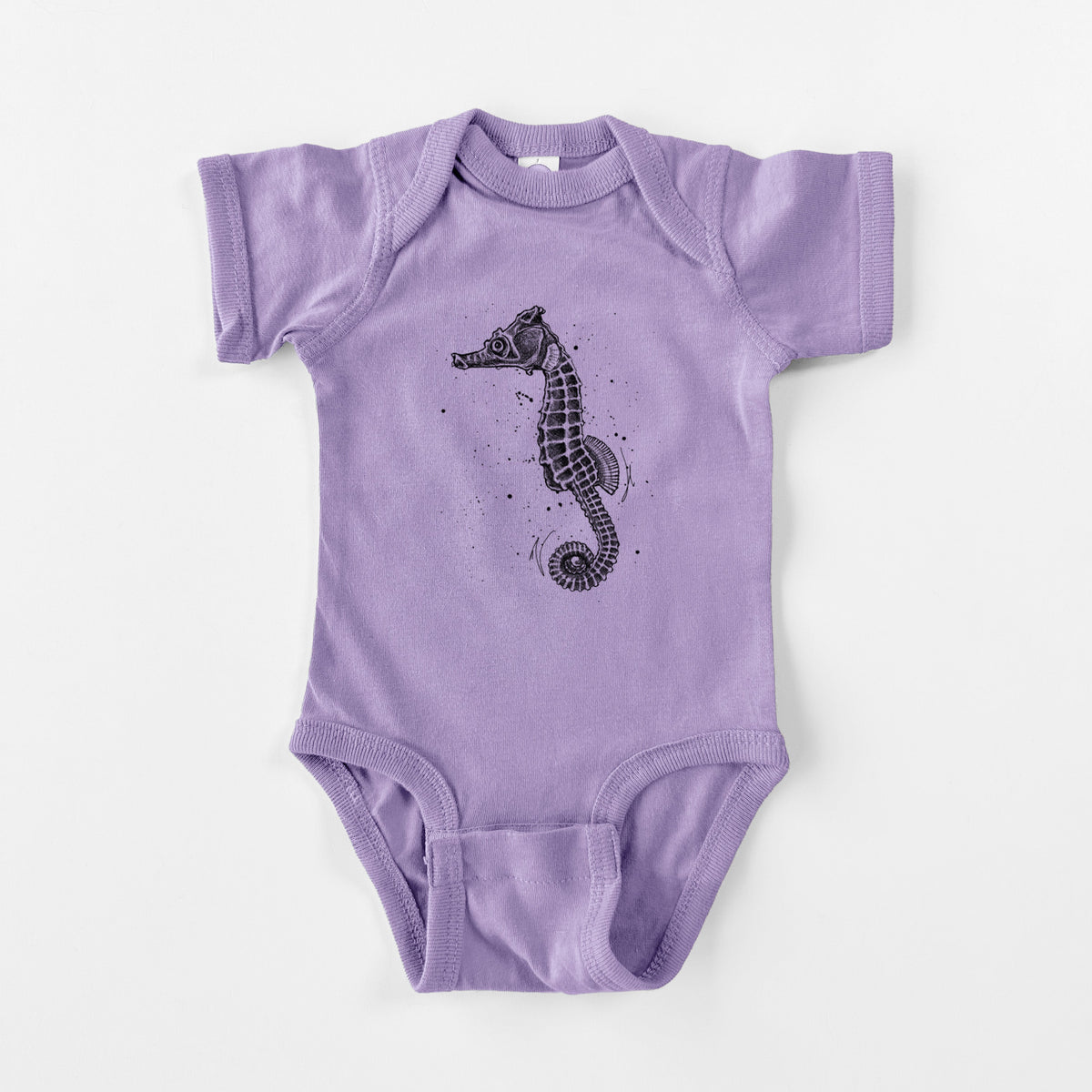 Hippocampus ingens - Pacific Seahorse - Baby Fine Jersey Bodysuit