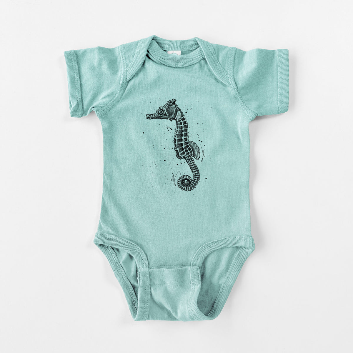 Hippocampus ingens - Pacific Seahorse - Baby Fine Jersey Bodysuit