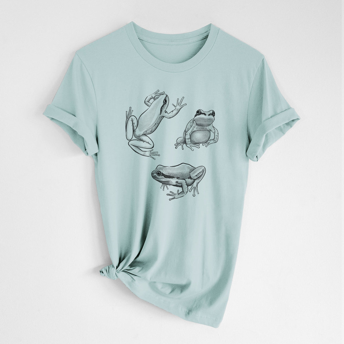Pacific Tree Frogs - Pseudacris regilla - Lightweight 100% Cotton Unisex Crewneck