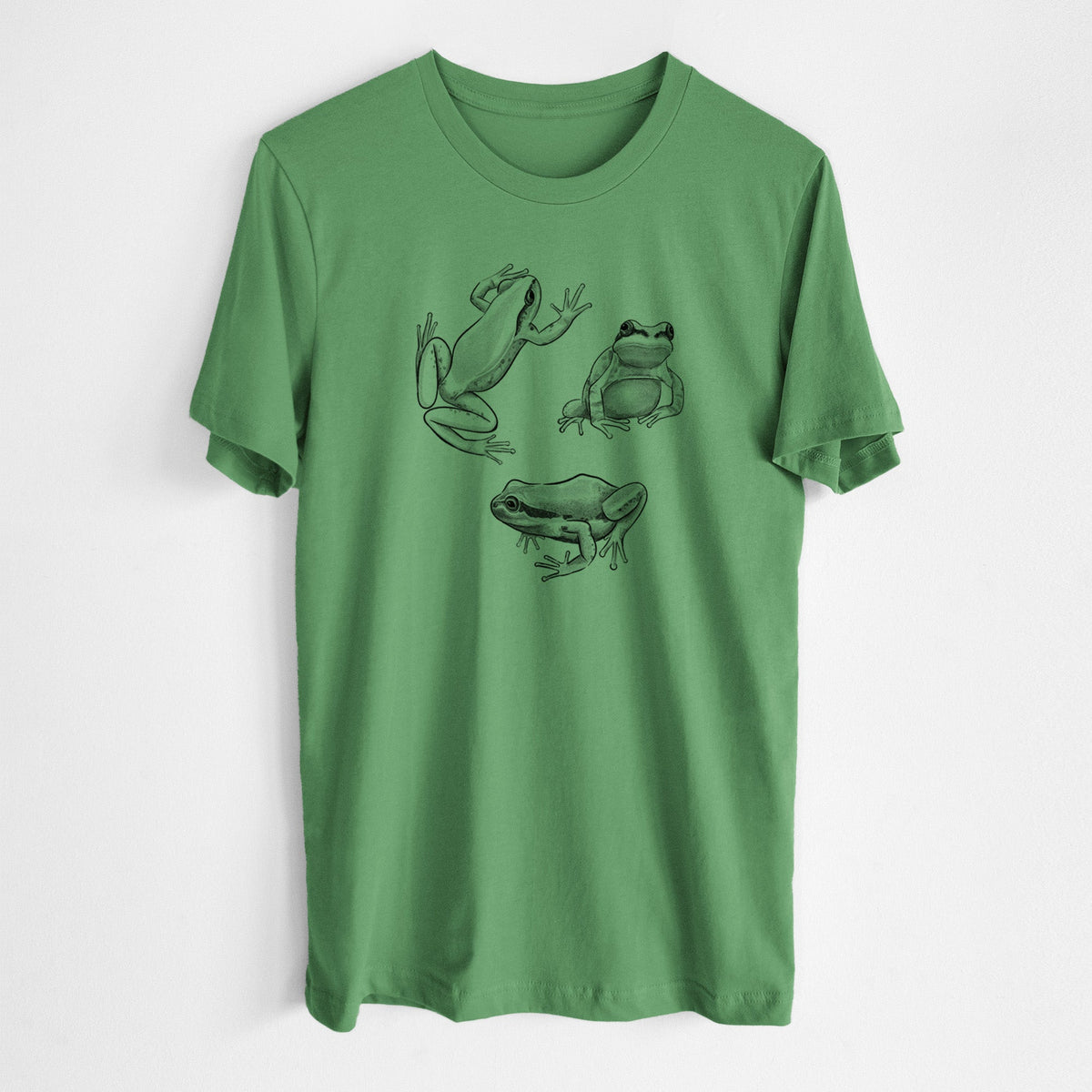 Pacific Tree Frogs - Pseudacris regilla - Lightweight 100% Cotton Unisex Crewneck