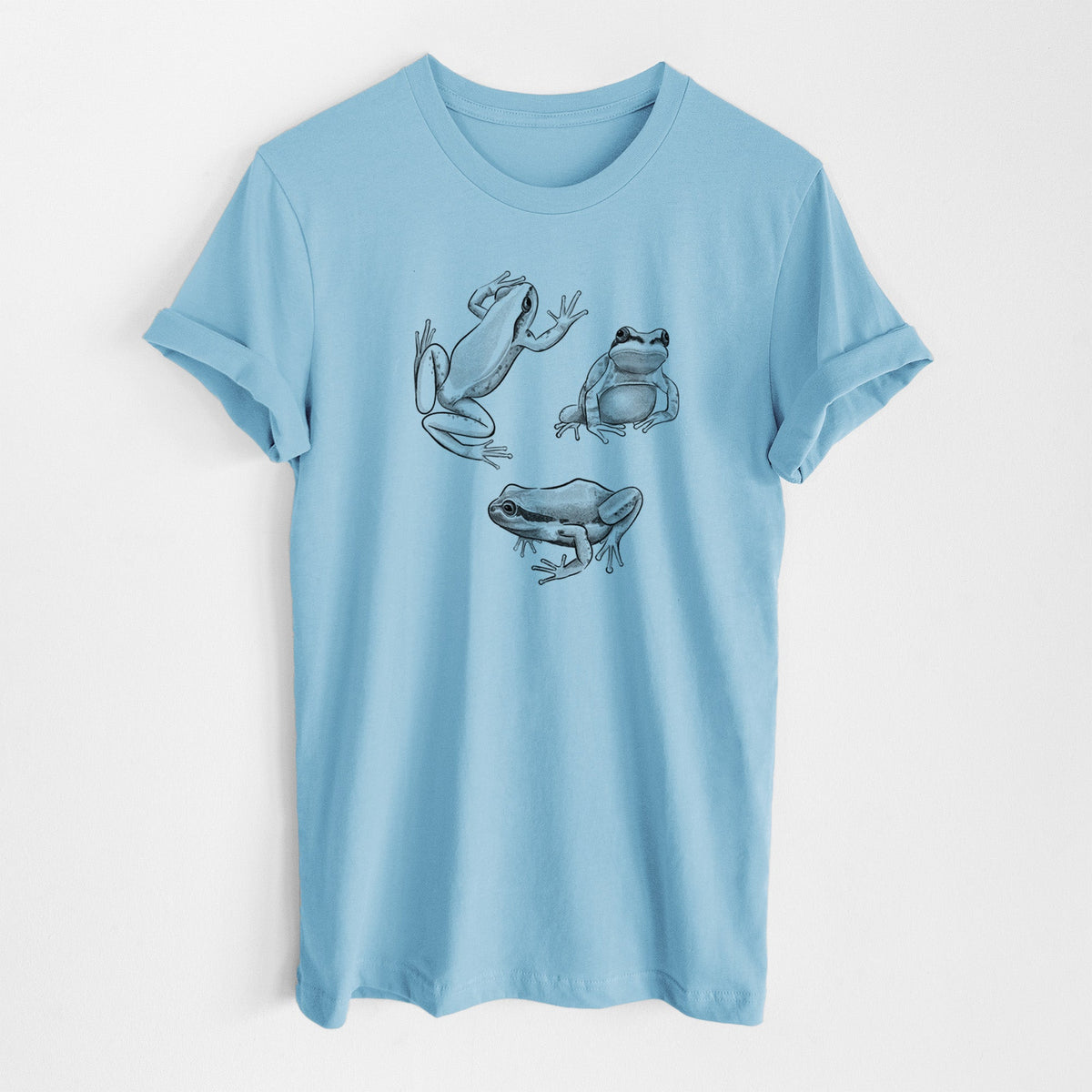 Pacific Tree Frogs - Pseudacris regilla - Lightweight 100% Cotton Unisex Crewneck