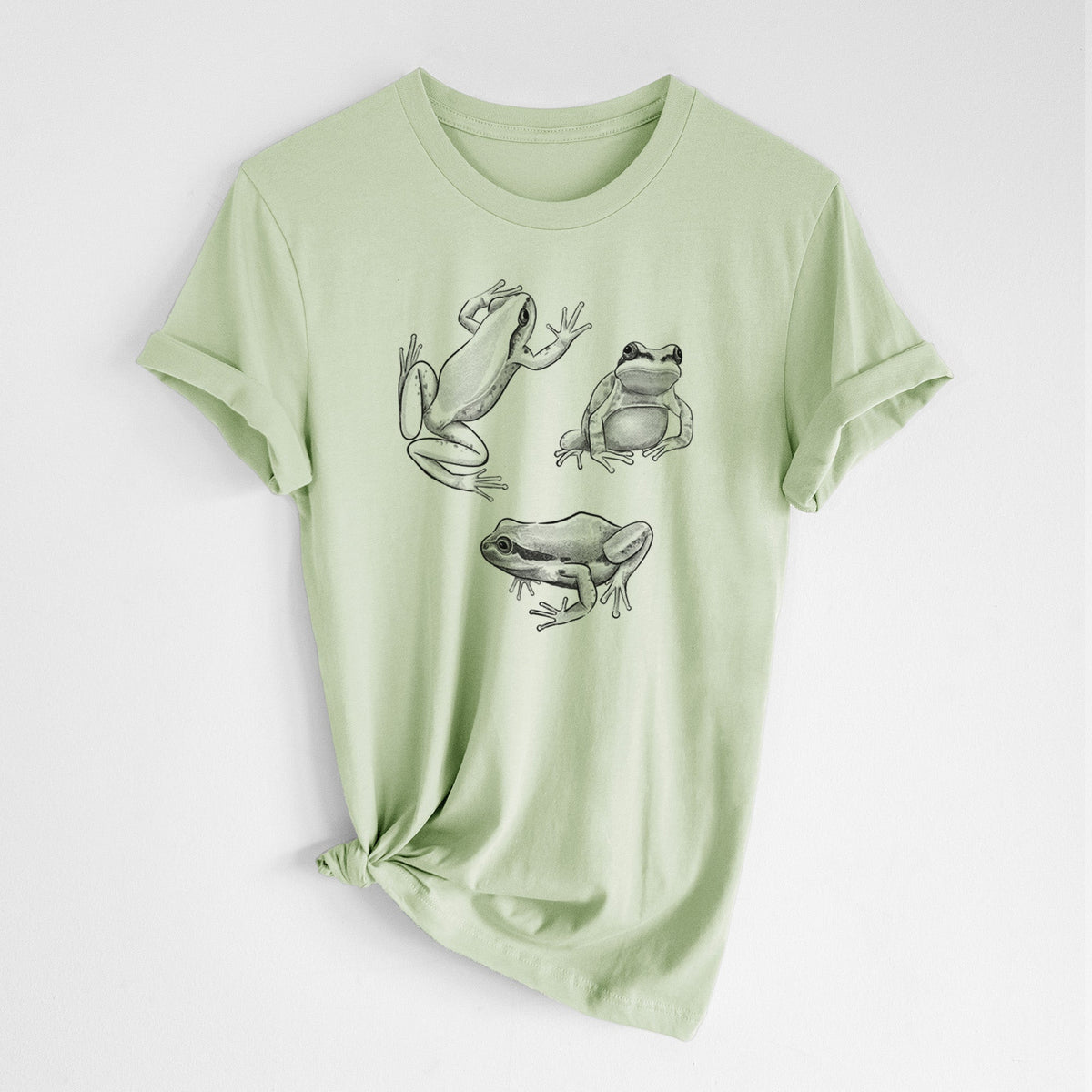 Pacific Tree Frogs - Pseudacris regilla - Lightweight 100% Cotton Unisex Crewneck