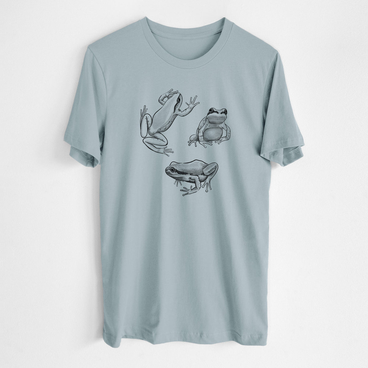 Pacific Tree Frogs - Pseudacris regilla - Lightweight 100% Cotton Unisex Crewneck