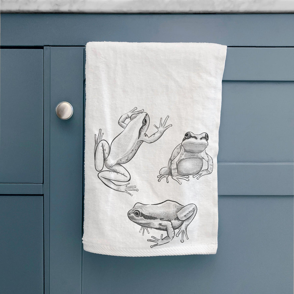 Pacific Tree Frogs - Pseudacris regilla Premium Decorative Hand Towel