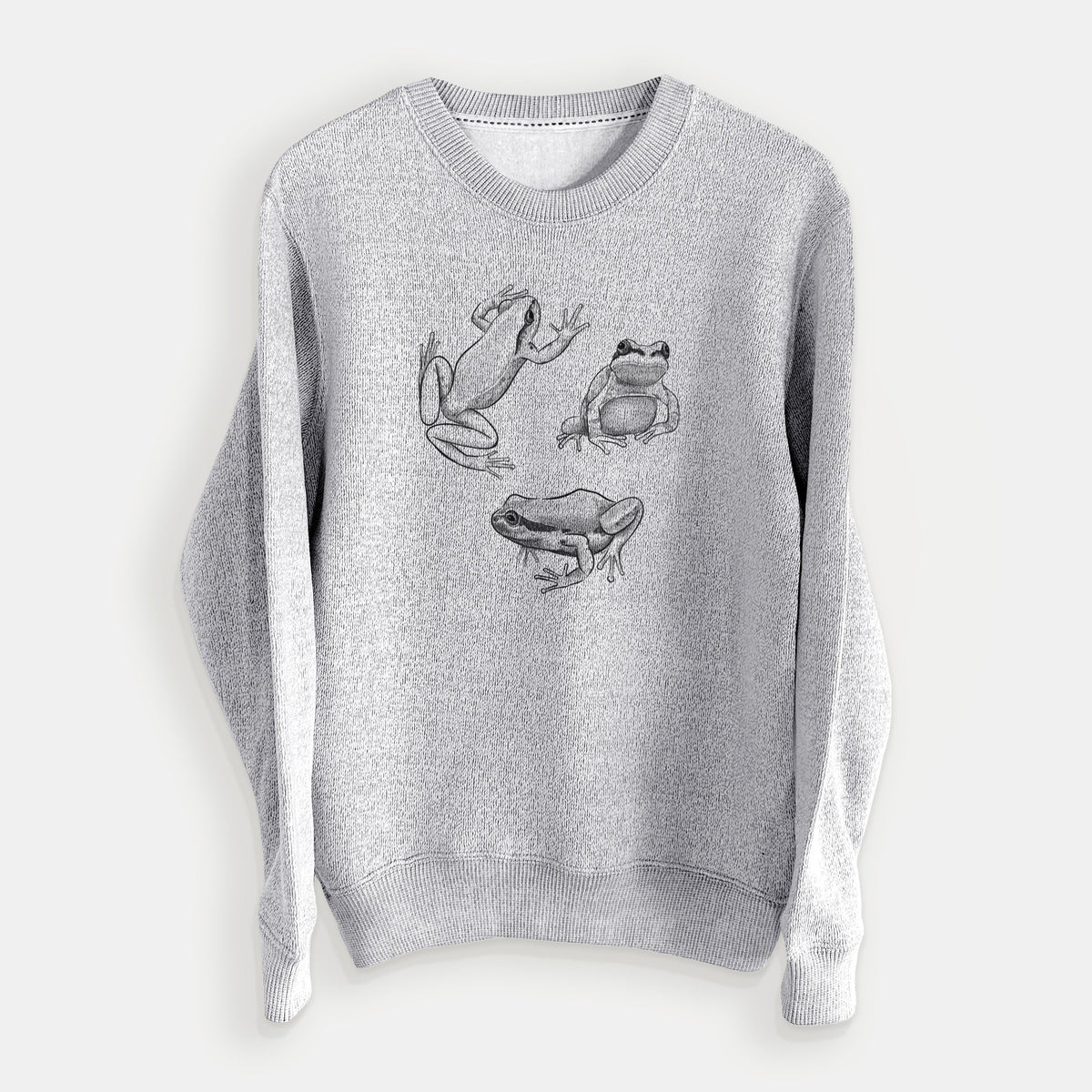 Pacific Tree Frogs - Pseudacris regilla - Knit Sweatshirt